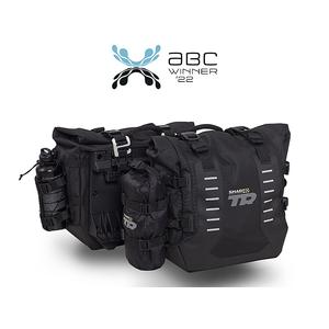 Complete set of SHAD TERRA TR40 adventure saddlebags and SHAD TERRA BLACK aluminium 48L topcase, including mounting kit SHAD BMW F 900 XR