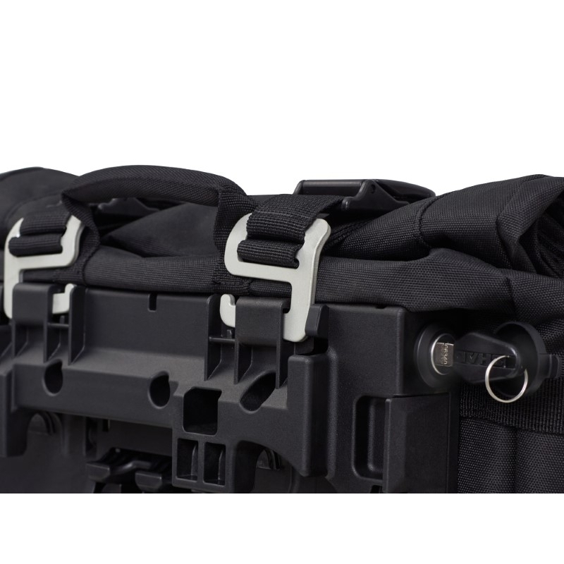 Complete set of SHAD TERRA TR40 adventure saddlebags and SHAD TERRA BLACK aluminium 48L topcase, including mounting kit SHAD BMW F750 GS / F850 GS