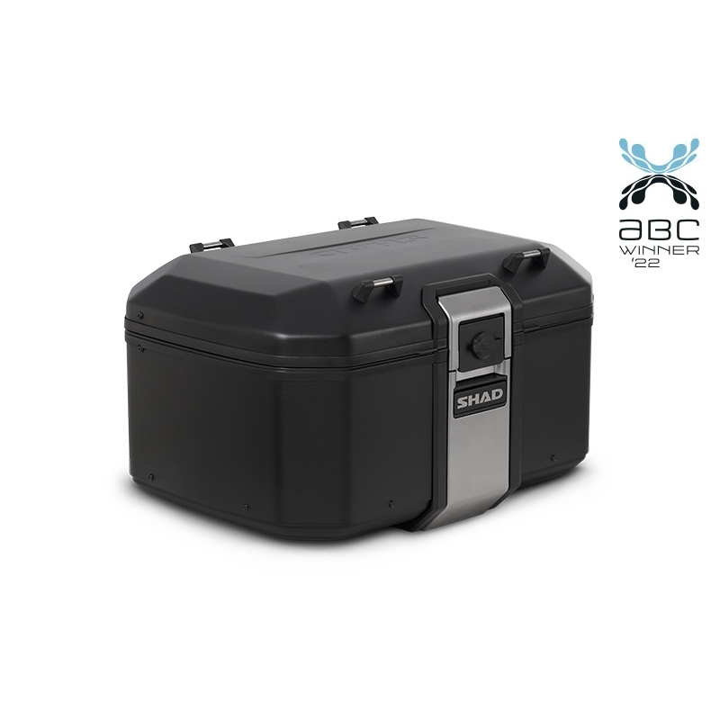 Complete set of SHAD TERRA TR40 adventure saddlebags and SHAD TERRA BLACK aluminium 55L topcase, including mounting kit SHAD Voge 650DS / 650DSX
