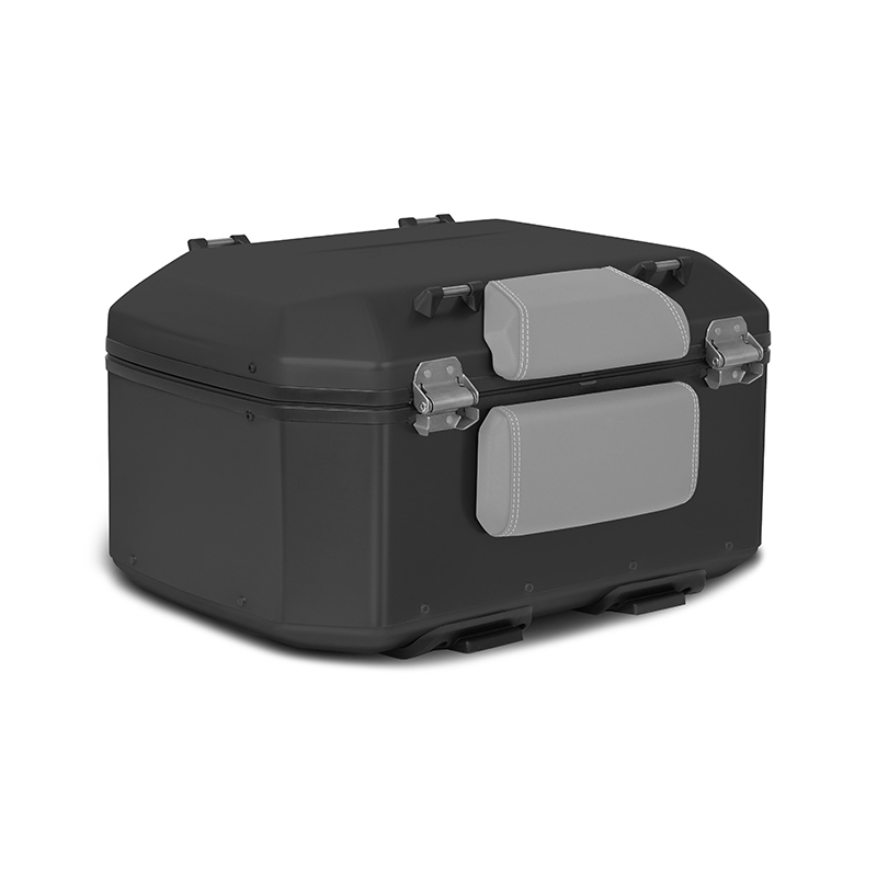 Complete set of SHAD TERRA TR40 adventure saddlebags and SHAD TERRA BLACK aluminium 55L topcase, including mounting kit SHAD Benelli TRK 502 X