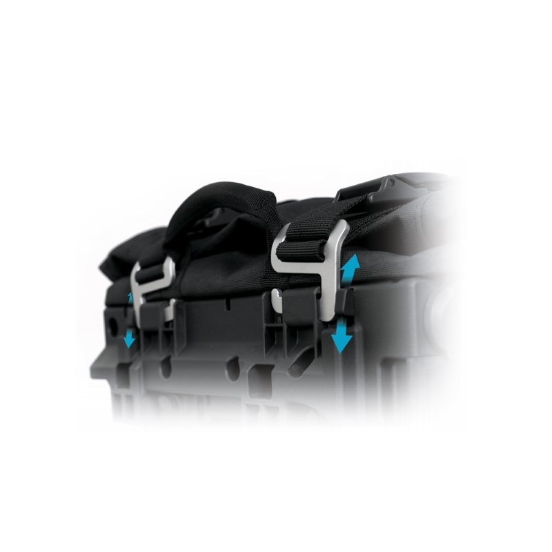 Complete set of SHAD TERRA TR40 adventure saddlebags and SHAD TERRA BLACK aluminium 55L topcase, including mounting kit SHAD Benelli TRK 502 X