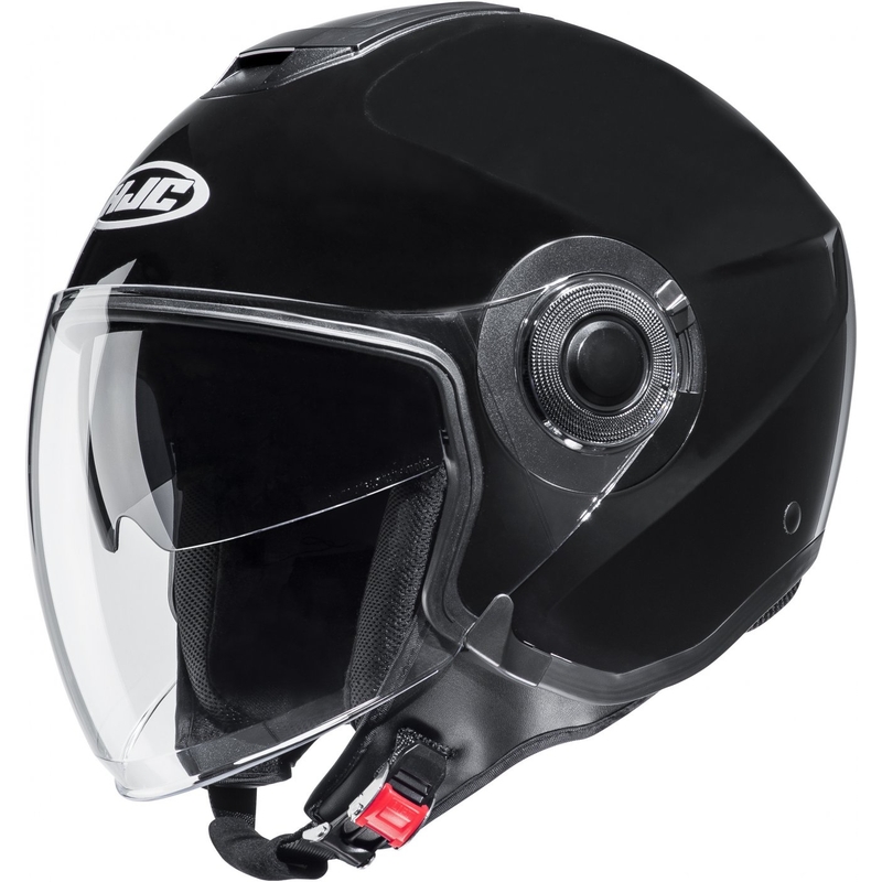 HJC i40N Solid Metallic Schwarz Open Motorradhelm