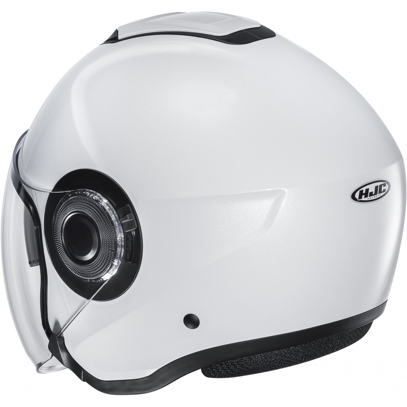Offener Motorradhelm HJC i40N Solid perlweiß