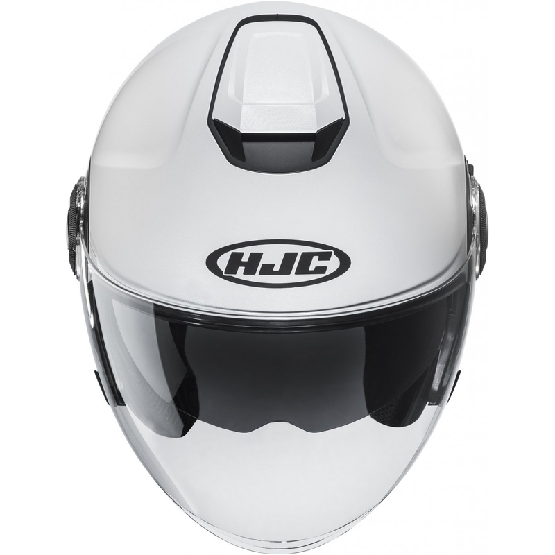 Offener Motorradhelm HJC i40N Solid perlweiß