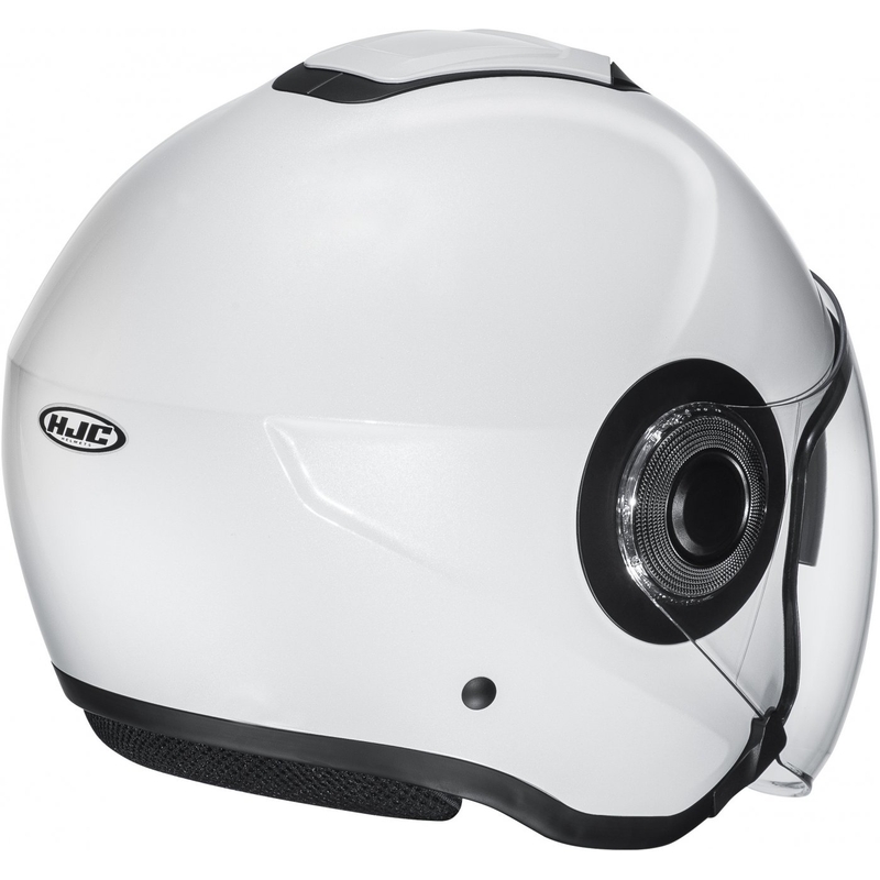 Offener Motorradhelm HJC i40N Solid perlweiß