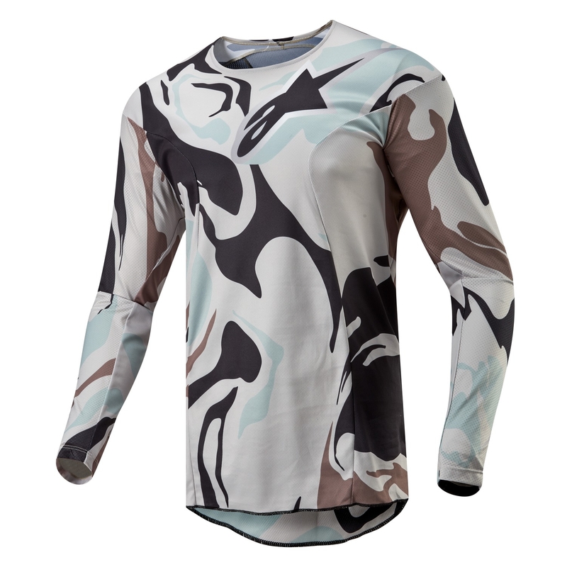Alpinestars Racer Tactical Motocross Jersey 2024 camo-grau