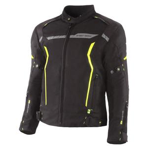 Street Racer Flex Motorradjacke Schwarz-Fluogelb