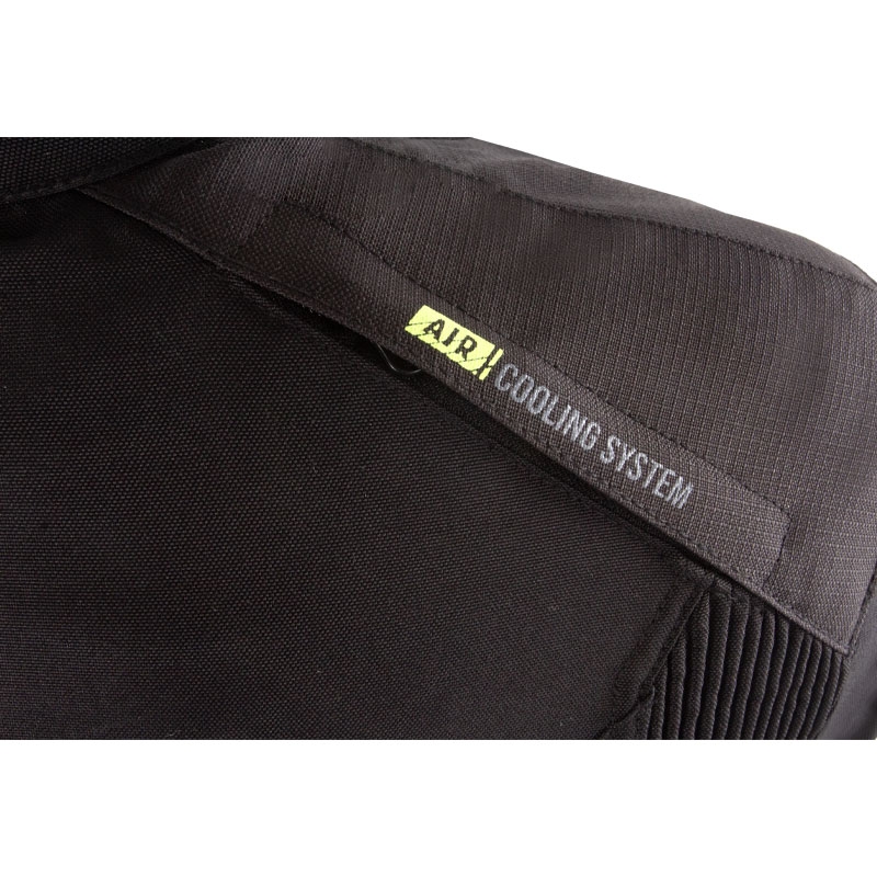 Street Racer Flex Motorradjacke Schwarz-Fluogelb