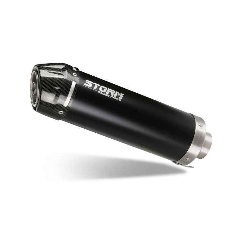 Auspuff komplett 1x1 STORM GP Black with carbon cap