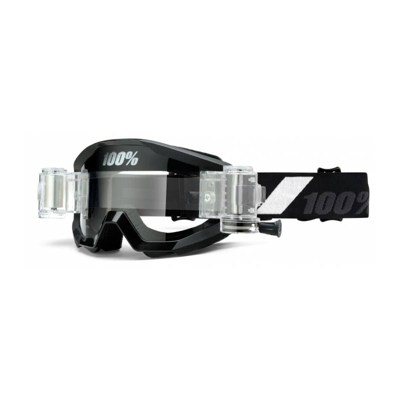 Schutzbrille 100% Strata Goliath (klares Plexiglas mit Roll Off)