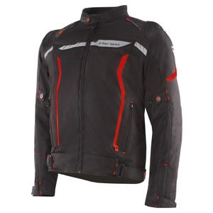 Motorradjacke Street Racer Flex EVO schwarz-rot
