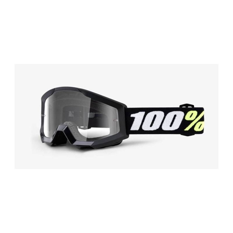 100% Strata Mini Gron Black Kinderbrille (klares Plexiglas mit Glimmernoppen)