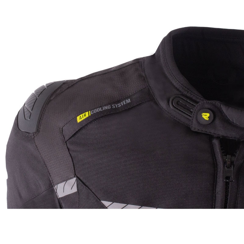Motorradjacke Street Racer Flex EVO schwarz-neongelb