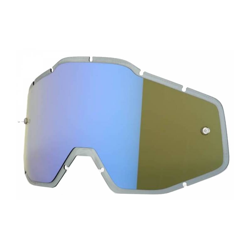 Plexi 100% gespritzt Racecraft/Accuri/Strata blau chrom (Anti-Beschlag)
