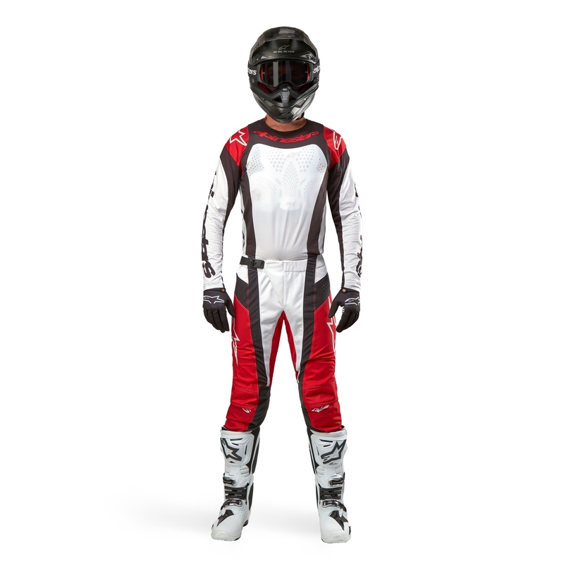 Alpinestars Techstar Ocuri Motocross Trikot rot-weiß-schwarz