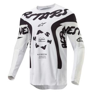 Alpinestars Racer Hana 2024 Motocross-Trikot weiß-schwarz