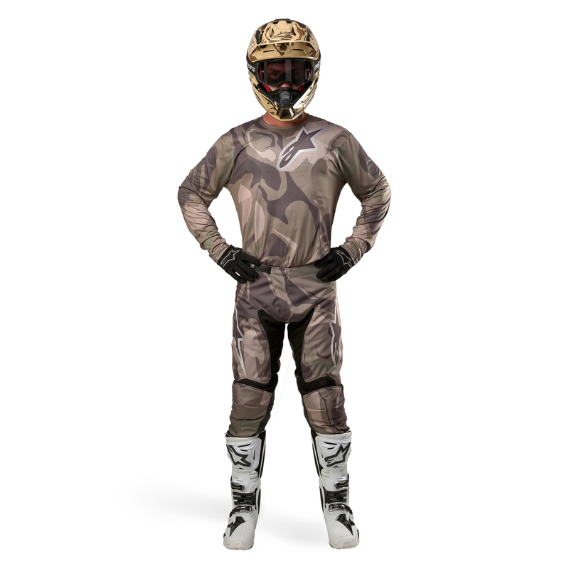 Alpinestars Racer Tactical Motocrosshose grün camo-braun
