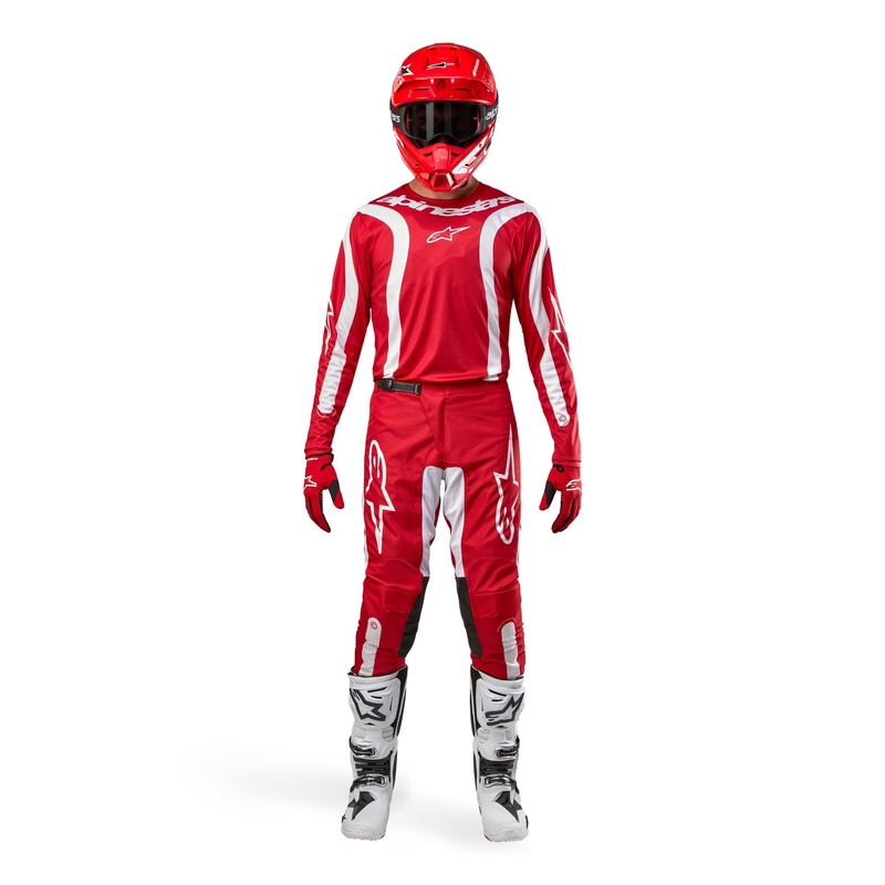 Alpinestars Fluid Lurv 2024 Motocrosshose rot-weiß Ausverkauf