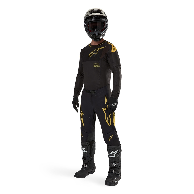 Motokrosové kalhoty Alpinestars Supertech Ward 2024 černo-žluté