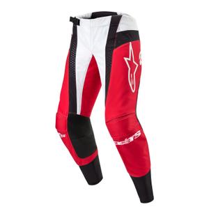 Motokrosové kalhoty Alpinestars Techstar Ocuri 2024 červeno-bílo-černé