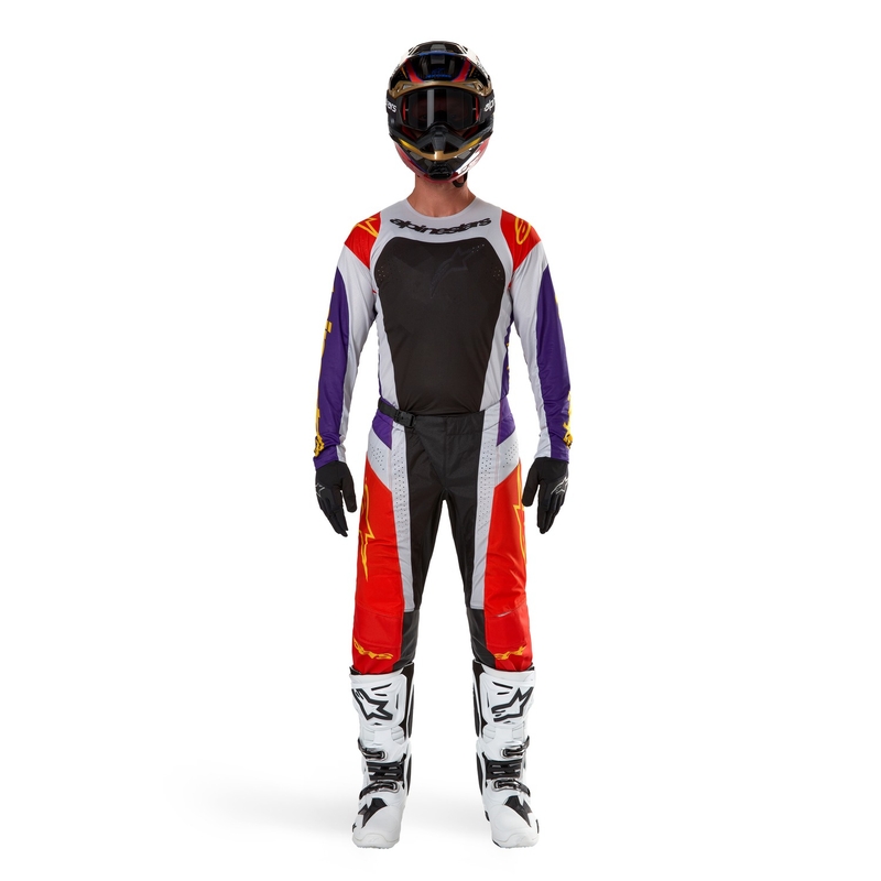 Alpinestars Techstar Ocuri Motocrosshose orange-grau-lila-gelb Ausverkauf