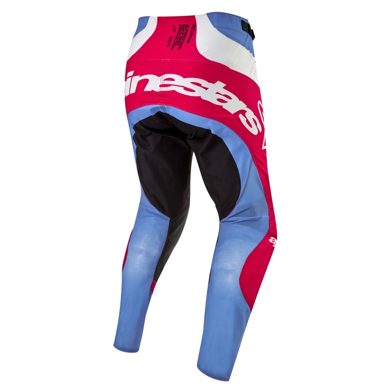 Motokrosové kalhoty Alpinestars Techstar Ocuri 2024 světle modro-bílo-červené