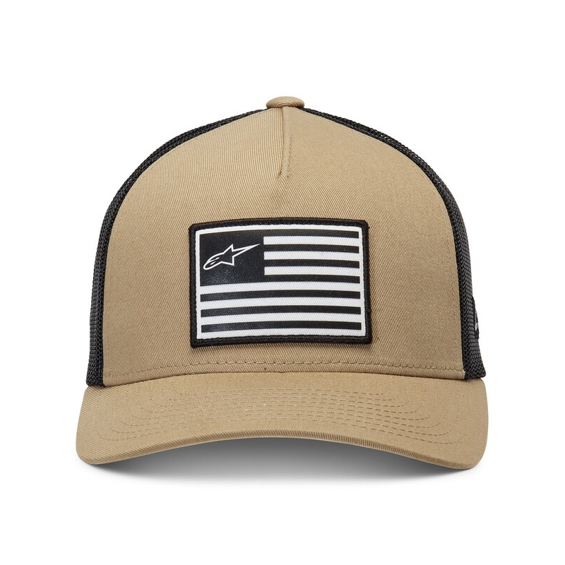 Alpinestars Flag Snap Hat sand-schwarz-weiß