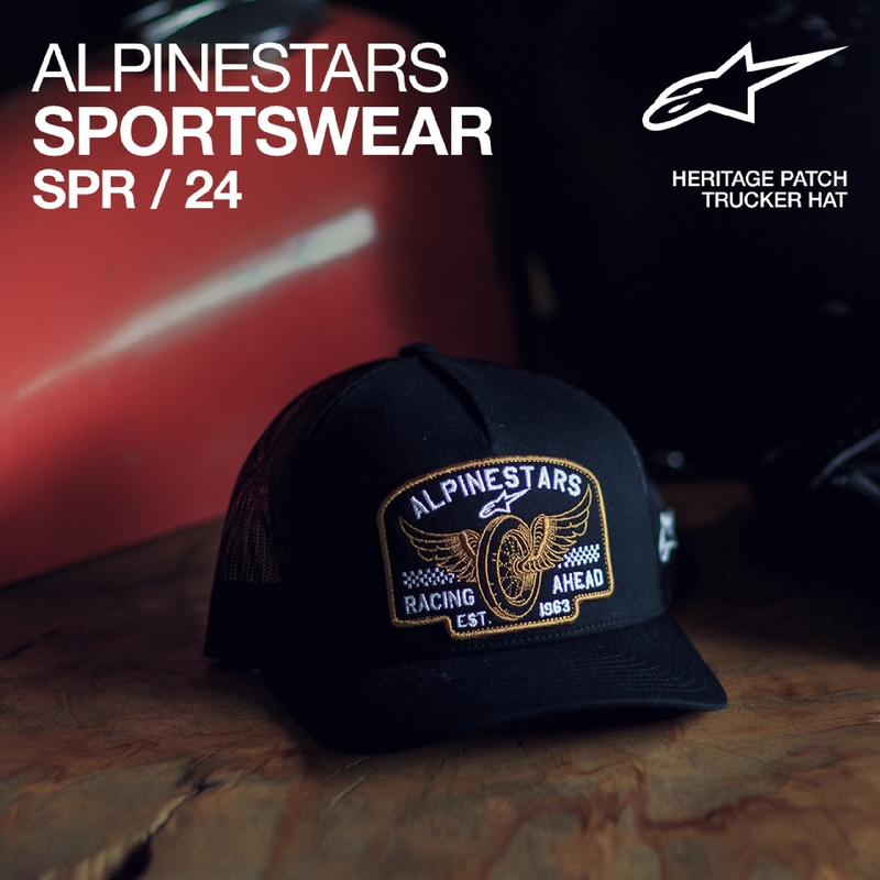 Alpinestars Heritage Patcher Kappe schwarz-schwarz