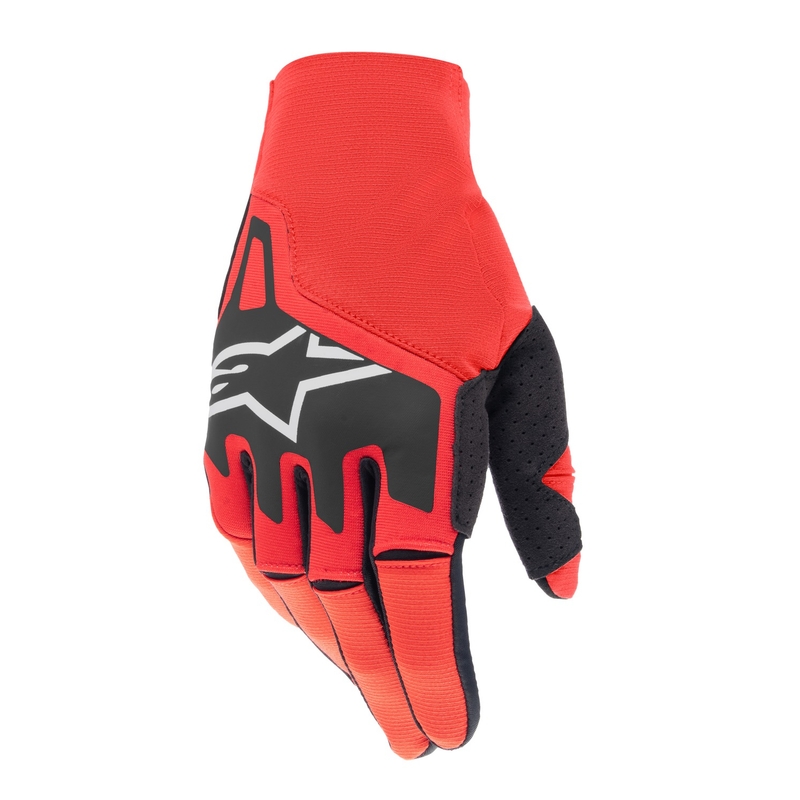 Alpinestars Techstar Motocross-Handschuhe rot-schwarz-weiß