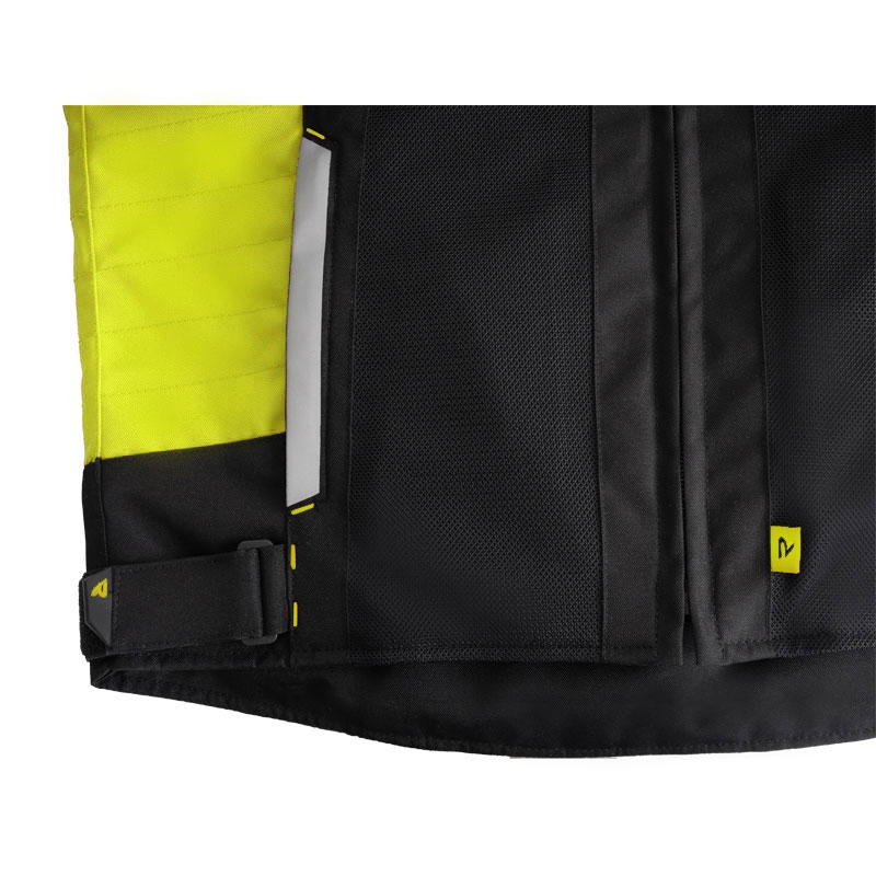 Street Racer Evans Air Motorradjacke schwarz-fluoreszierend gelb