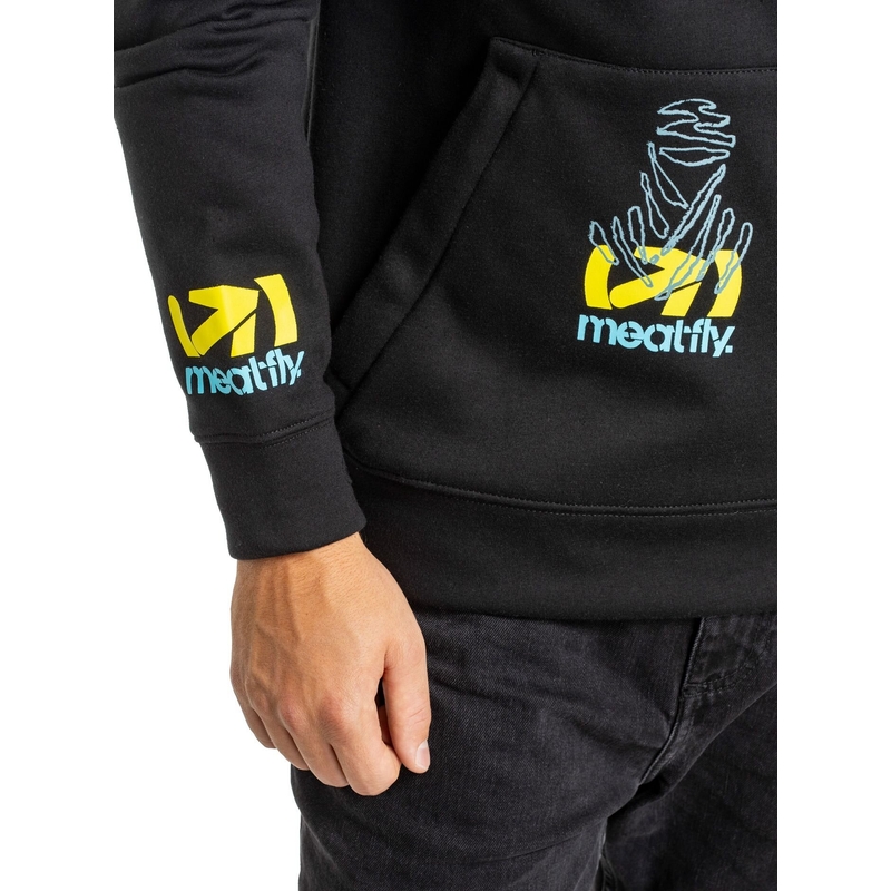 Meatfly Gravel Dakar technisches Sweatshirt schwarz