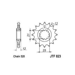 Ritzel JT JTF 823-14 14T, 520