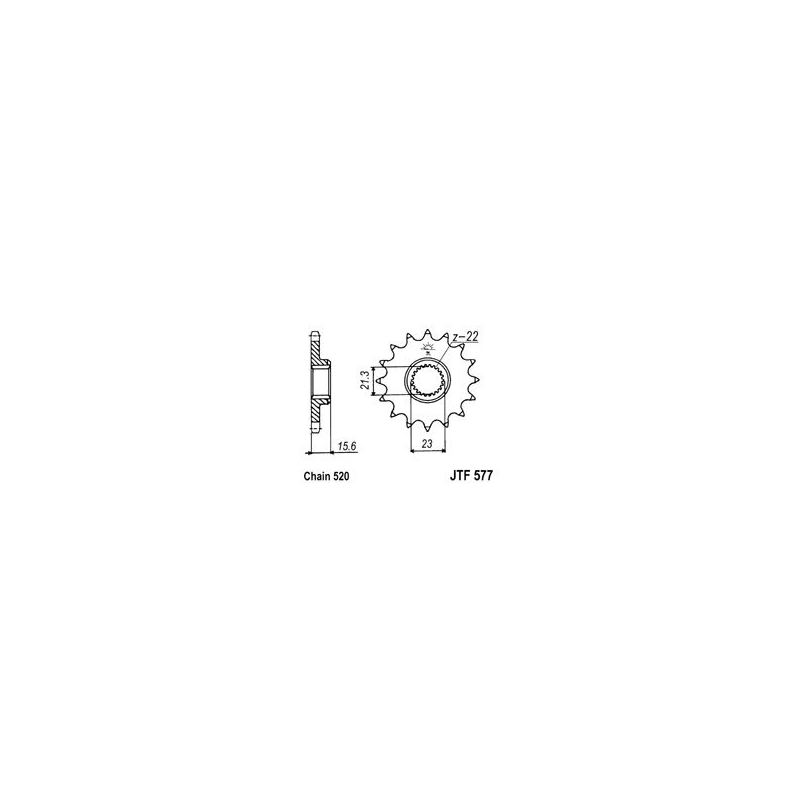 Ritzel JT 16T, 520