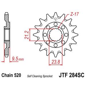 Ritzel JT JTF 284-13SC 13T, 520 Self Cleaning Lightweight