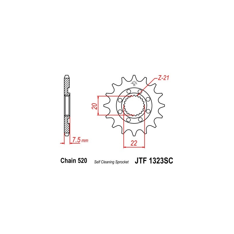 Ritzel JT 13T, 520 Self Cleaning Lightweight
