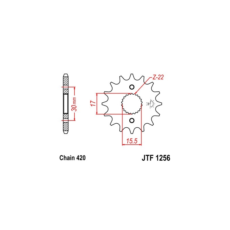 Ritzel JT 13T, 420