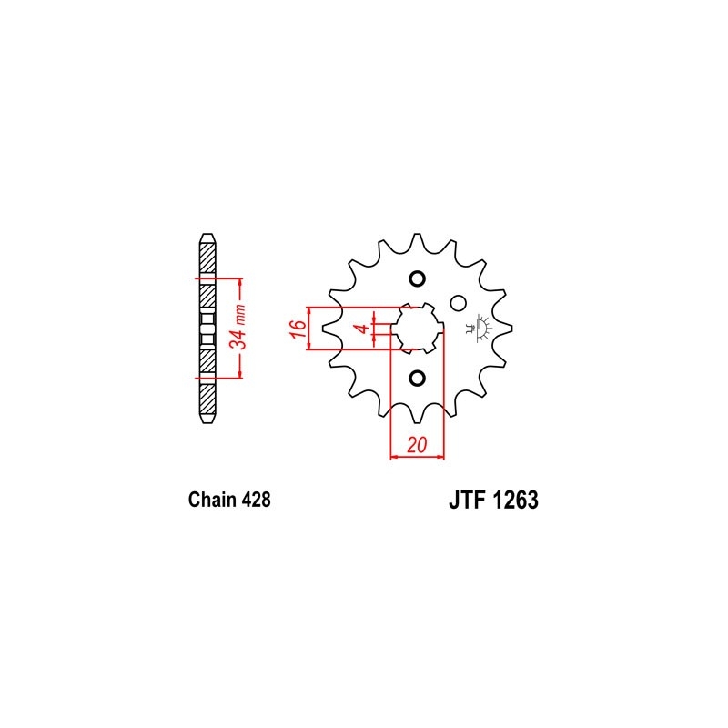 Ritzel JT 11T, 428