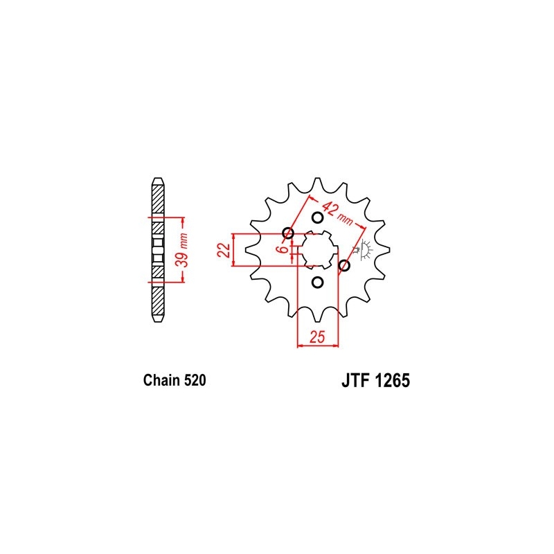 Ritzel JT 12T, 520