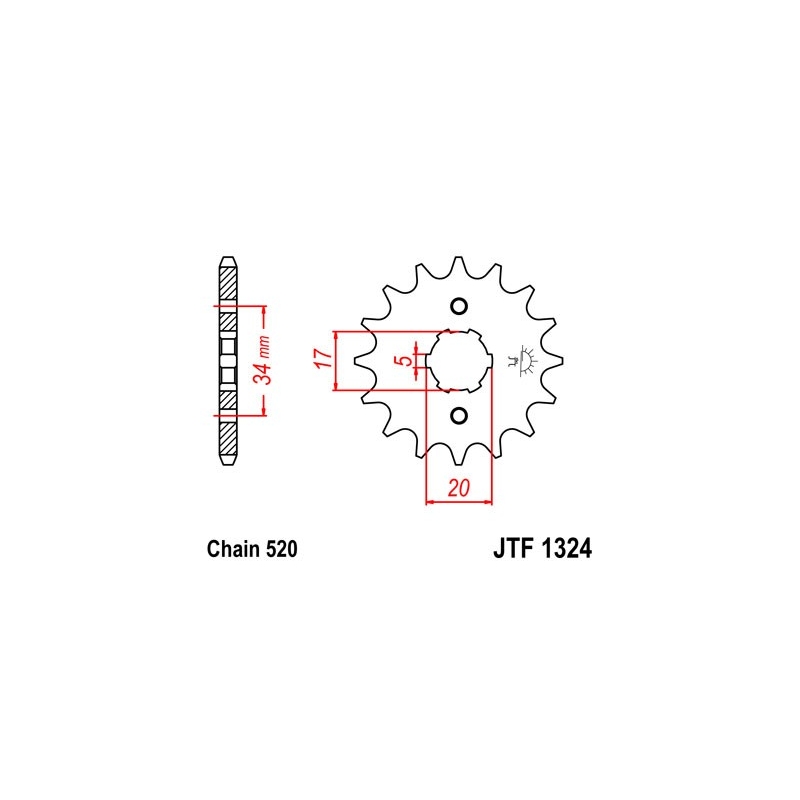 Ritzel JT 11T, 520