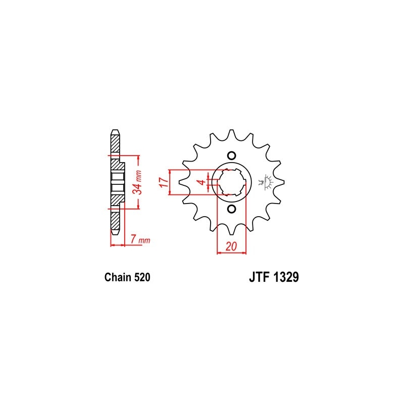Ritzel JT 12T, 520