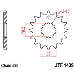Ritzel JT JTF 1439-13 13T, 520