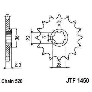 Ritzel JT JTF 1450-13 13T, 520