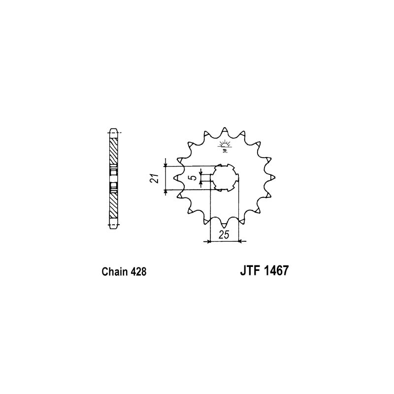 Ritzel JT 13T, 428