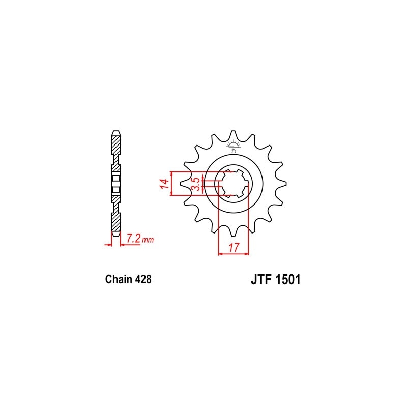 Ritzel JT 13T, 428