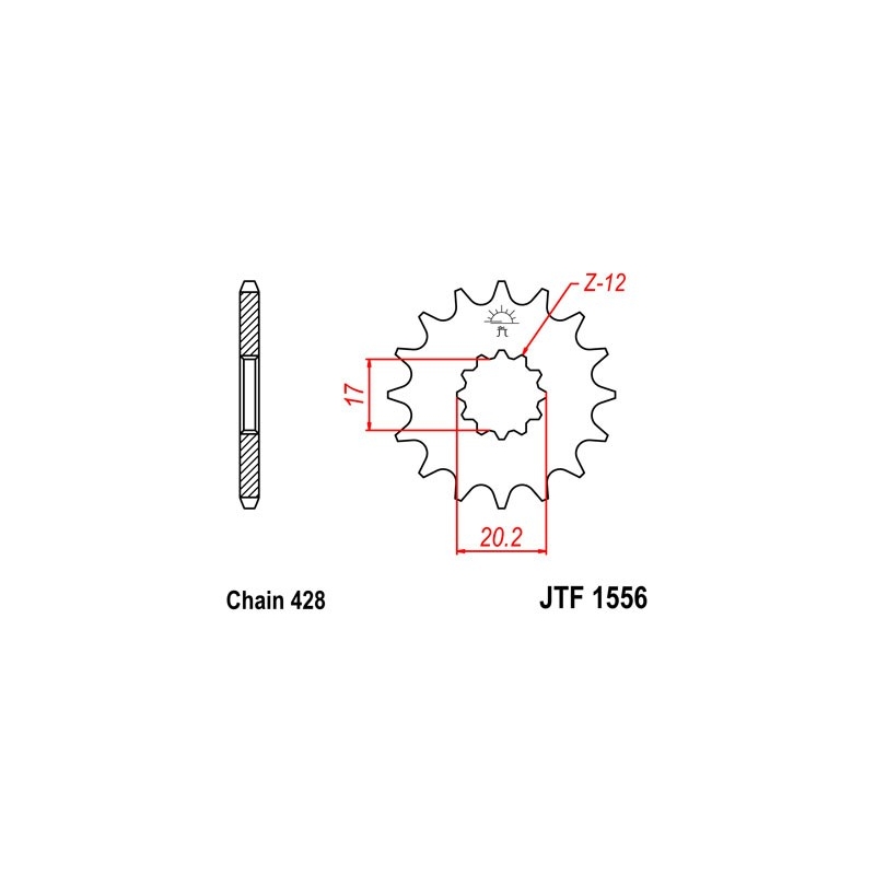 Ritzel JT 12T, 428