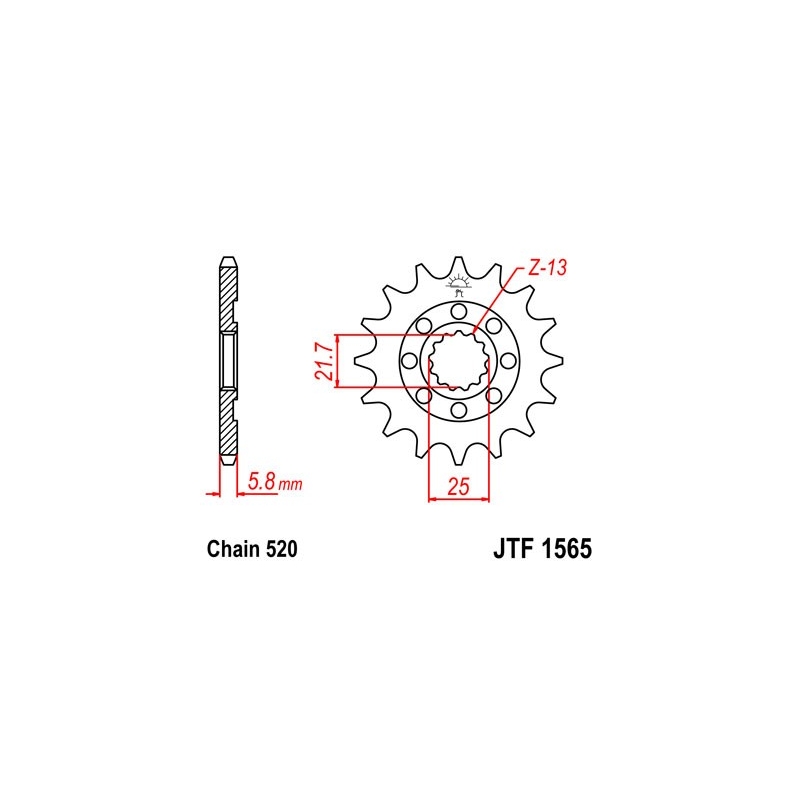 Ritzel JT 12T, 520