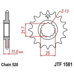 Ritzel JT JTF 1581-13 13T, 520