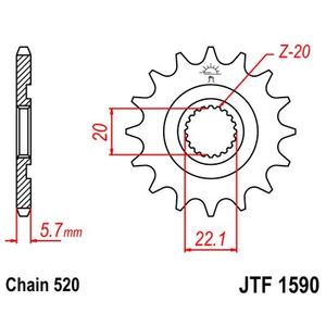 Ritzel JT JTF 1590-12 12T, 520