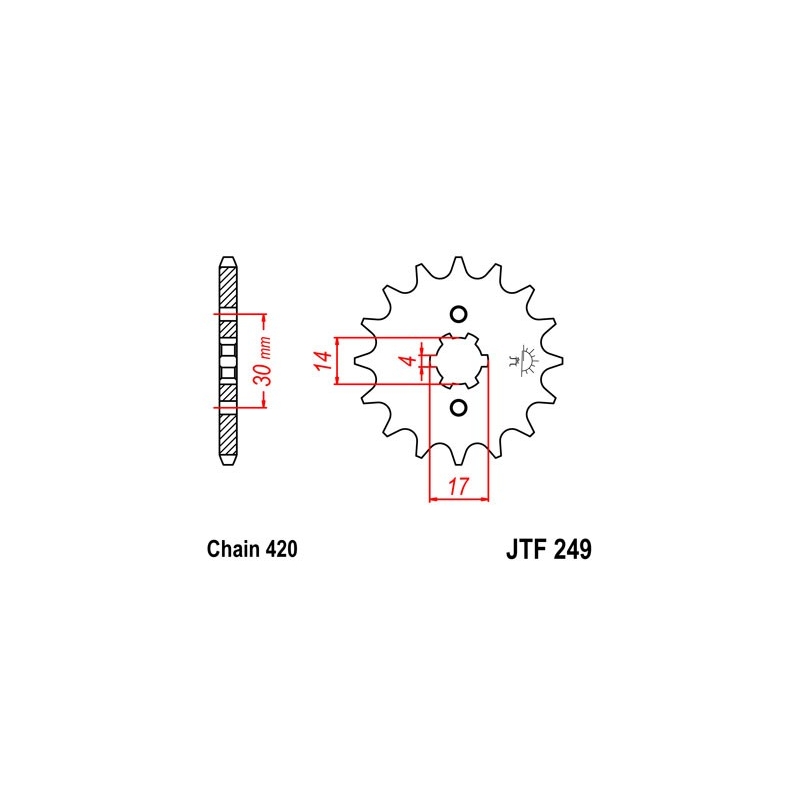 Ritzel JT 16T, 420