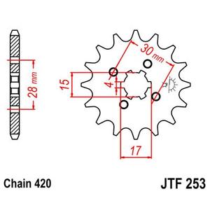 Ritzel JT JTF 253-17 17T, 420